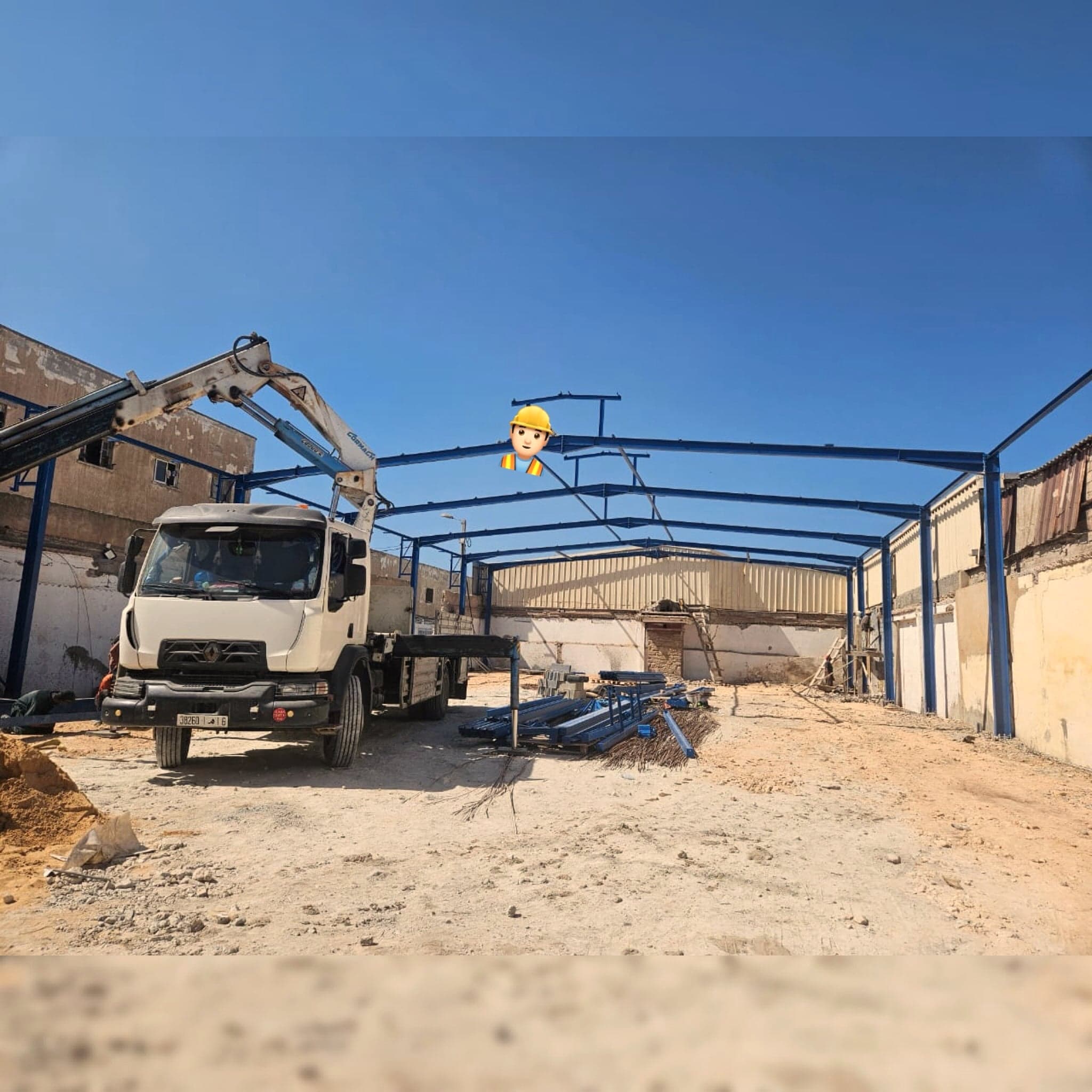 Réalisation d’une structure métallique industrielle