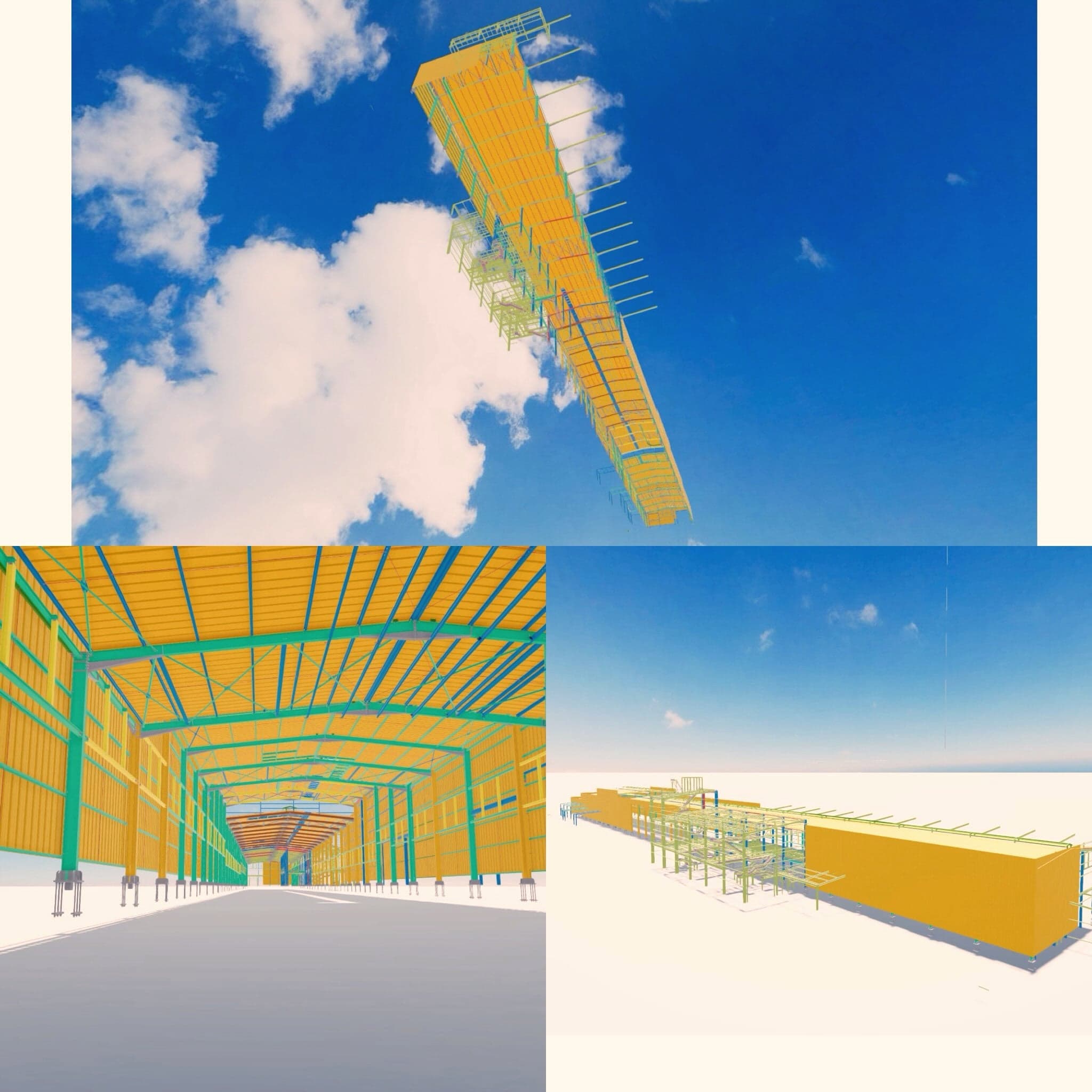 Préparation 3D : Charpente métallique