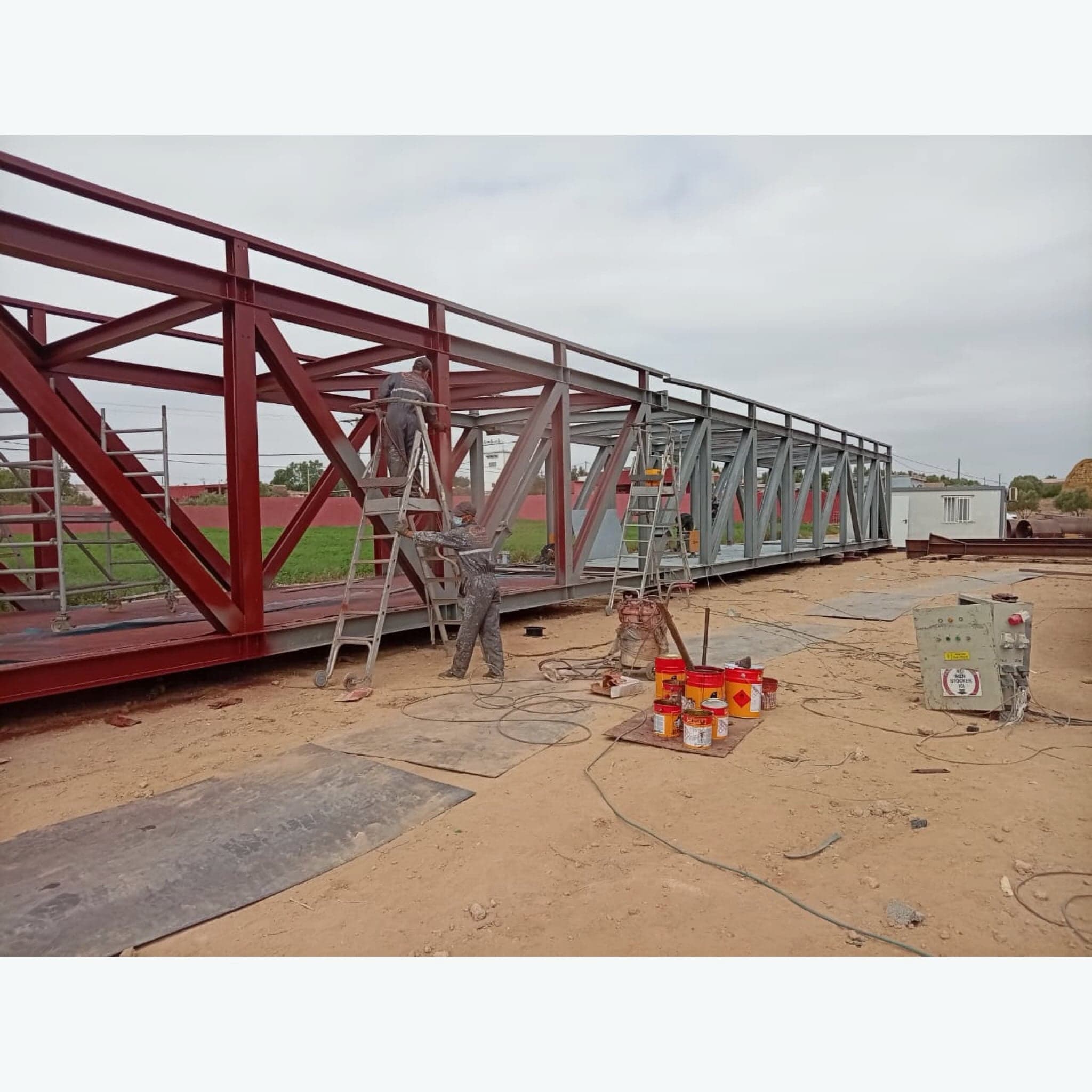 Charpente métallique : Travaux sur chantier